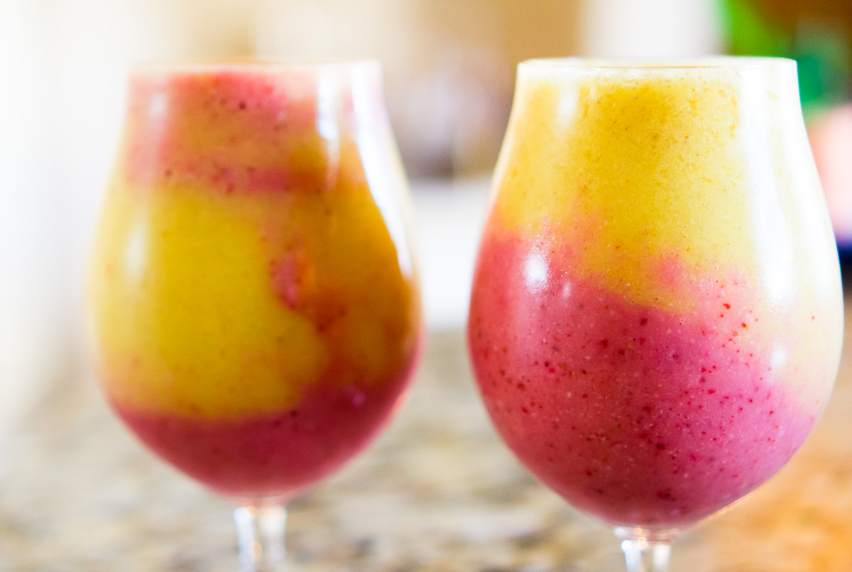 colorful smoothie