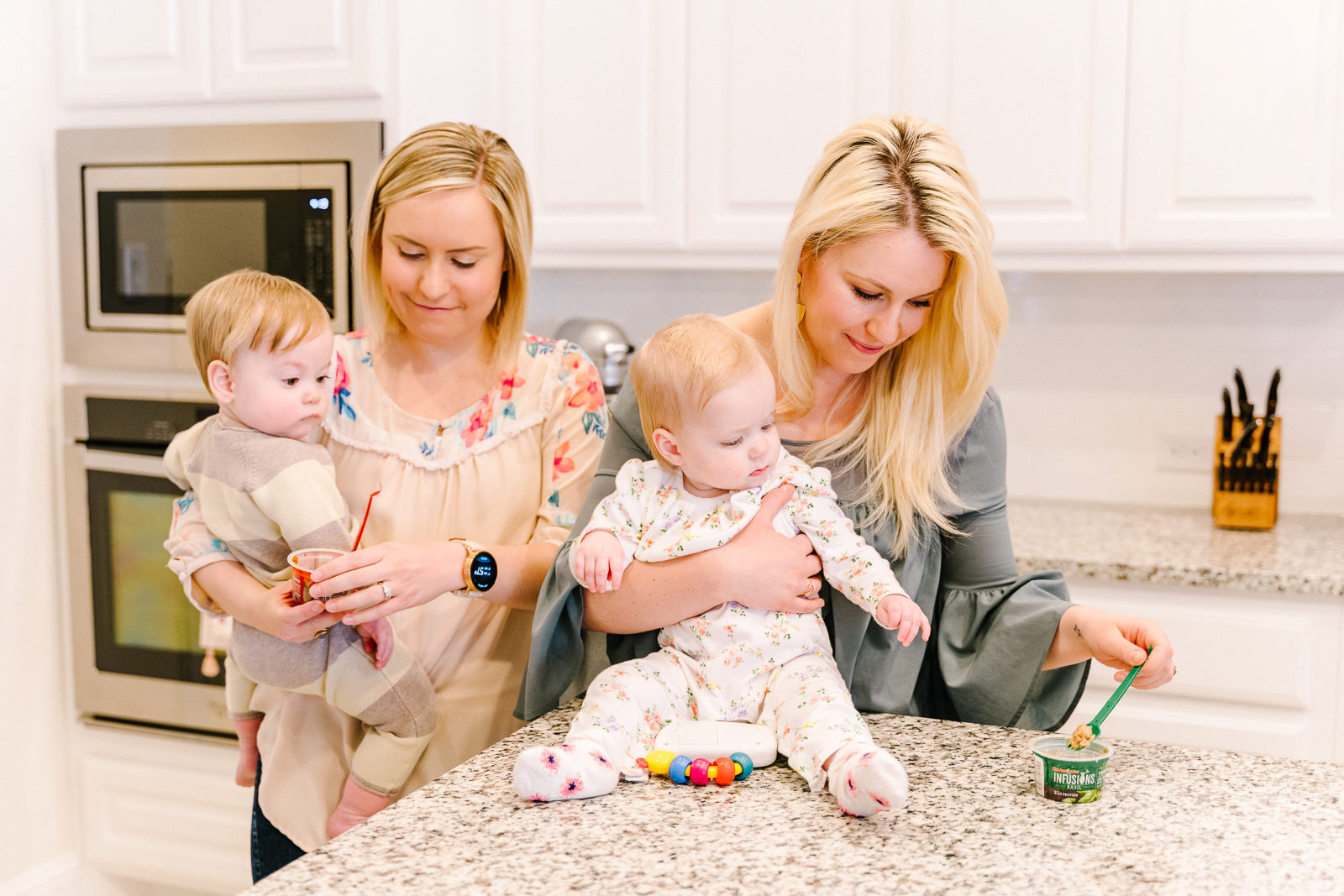 two moms feed their kids with Chicken of the Sea Infusions products